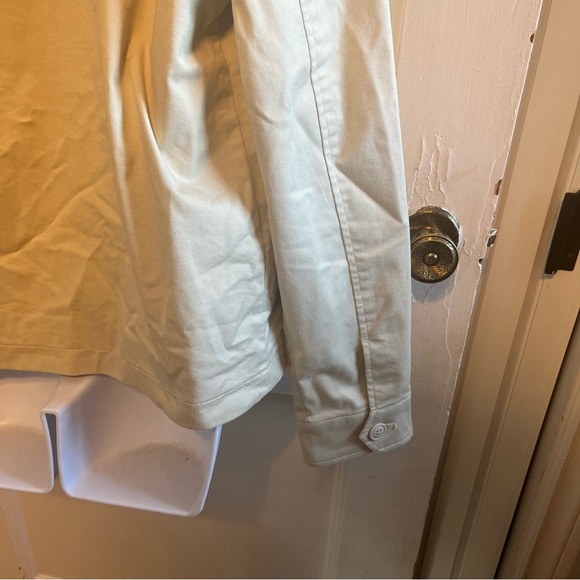 NEW Express Mens XS Jacket Beige Full Zip Stretch Cotton Twill Golf Windbreaker - Picture 8 of 12